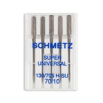 Schmetz Super Universal Non-Stick Home Machine Needles - Size 10 - 15x1, 130/705 H-SU - 5/Pack