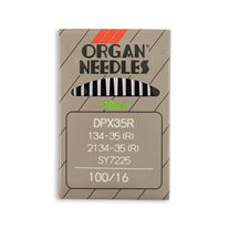 Organ Regular Point Industrial Machine Needles - Size 16 - DPx35R, 134-35(R), 2134-35(R), SY7225 - 10/Pack