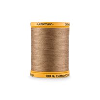 Gutermann 50 WT Natural All-Purpose 100% Cotton Thread - Tex 20 - 876 yds. - Taupe (1225)