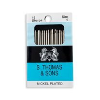 S. Thomas & Sons Sharps Hand Needles - Size 1 - 12/Pack
