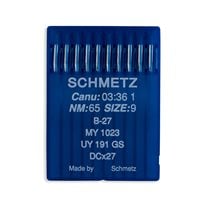 Schmetz Regular Point Industrial Machine Needles - Size 9 - B27, MY 1023, UY 191 GS, DCx27 - 10/Pack