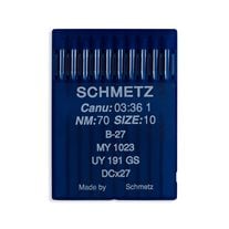 Schmetz Regular Point Industrial Machine Needles - Size 10 - B27, MY 1023, UY 191 GS, DCx27 - 10/Pack