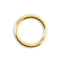 Metal Lingerie Strap O-Rings - 3/8" - 12/Pack - Gold