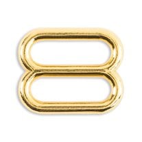 Metal Lingerie Strap Slides - 3/8" - 12/Pack - Gold