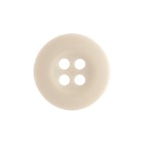 Khaki & Docker Style Buttons - 24L / 15mm - 1 Dozen - Off White