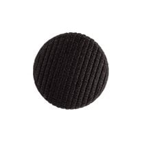 Tuxedo Grosgrain Buttons - 24L / 15mm - 1 Dozen - Black