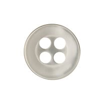 Designer Shirt Buttons - Flat Edge Shirt Buttons - 18L / 11.5mm - 1 Gross - Natural Pearl