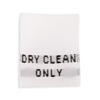 "Dry Clean Only" Fabric Tags - 3/4" x 5/8" - 100/Pack