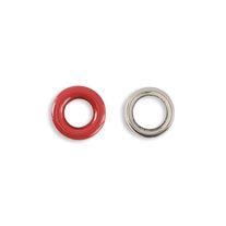 Grommets - 3/16" - Size 00 - 144 Sets/Pack - Red