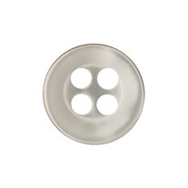 Designer Shirt Buttons - Flat Edge Shirt Buttons - 14L / 9mm - 1 Gross - Natural Pearl