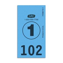 ClearType #1 Circle Dry Cleaning Piece Tags - 1,000/Box - Blue