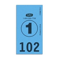 ClearType #1 Circle Dry Cleaning Piece Tags - 1,000/Box - Blue