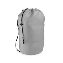 eco2go Heavy-Weight Round Bottom Standard Counter Bag W/Strap - 22" x 28" - Silver