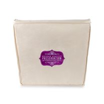 Museum Quality Wedding Box Muslin Cotton Bag Cover - 3 1/2" Deep