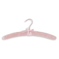 Satin Covered Hangers - 15 1/2" Length/ 4" Neck - 6/Box - Pink