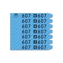 ClearType Stripe 7-Up Shirt Tags - 1,000/Box - Blue