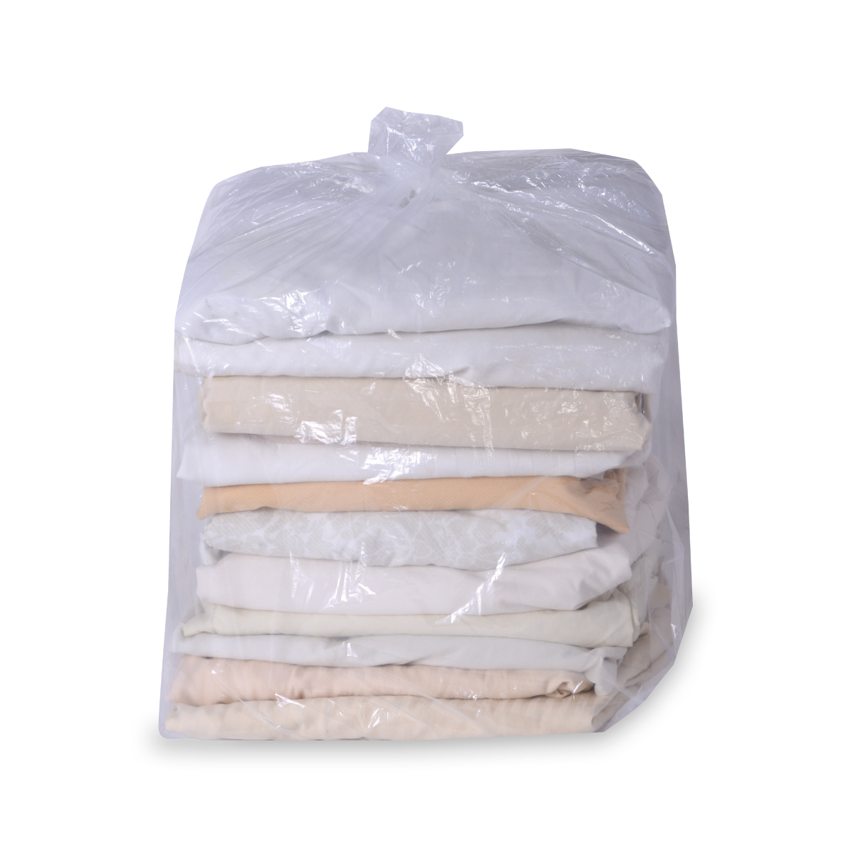 Disposable Wash and Fold Laundry Bags 250 Case Clear