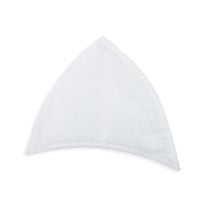 Garment Triangle Neck Pad - 1/4" Thick x 5 1/2" x 4 1/4" - 12/Pack - White