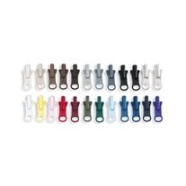 YKK #5 Molded Plastic Reversible Jacket Zipper Sliders - 24/Pack - Assorted Colors