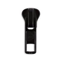 #5 Molded Plastic Old Style Jacket Zipper Sliders - 10/Pack - Black (580)