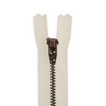 YKK #4.5 11" Antique Brass Pant/Dress Zipper - Beige (572)