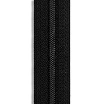 YKK #3 Nylon Coil Continuous Zipper Roll - 205 yds. - Black (580)