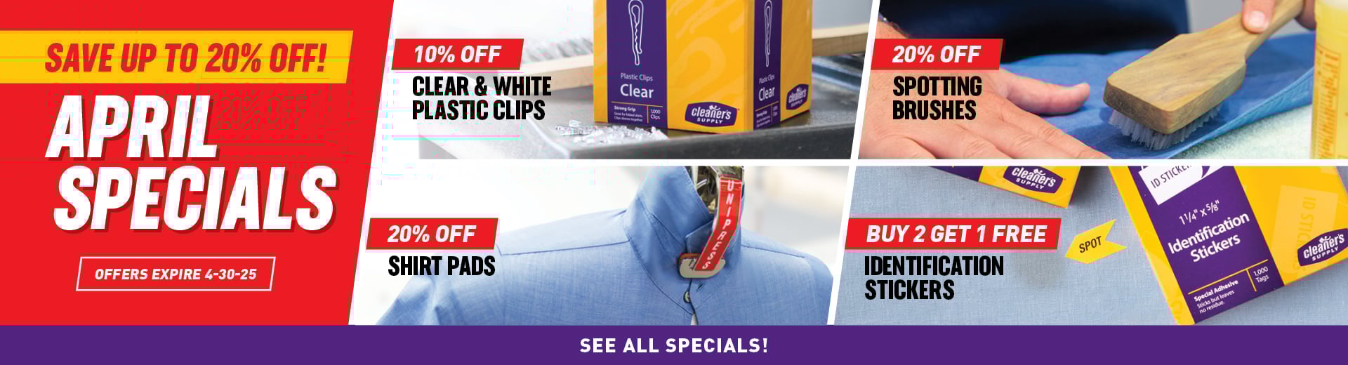 Save Up To 20% Off! April Specials! Offers expire 4-30-25.