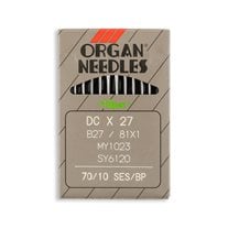 Organ Medium Ball Point Serger Overlock Industrial Machine Needles - Size 10 - DCx27, B27/81x1, MY1023, SY6120, - 10/Pack
