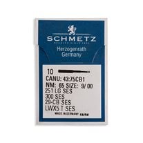 Schmetz Long Ball Point Industrial Machine Needles - Size 00 - 251 LG SES, 300 SES, 29-CB SES, LWx5 T SES - 10/Pack
