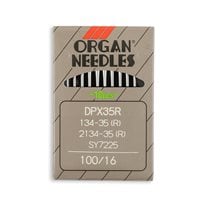 Organ Regular Point Industrial Machine Needles - Size 16 - DPx35R, 134-35(R), 2134-35(R), SY7225 - 10/Pack