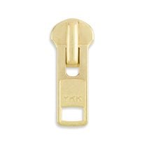YKK #10 Metal Jacket Zipper Sliders - 2/Pack - Brass