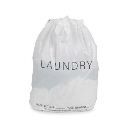 Disposable Plastic Laundry Bag - 1.75 mil. - 19 x 19 x 4 - White -  500/Case - Cleaner's Supply