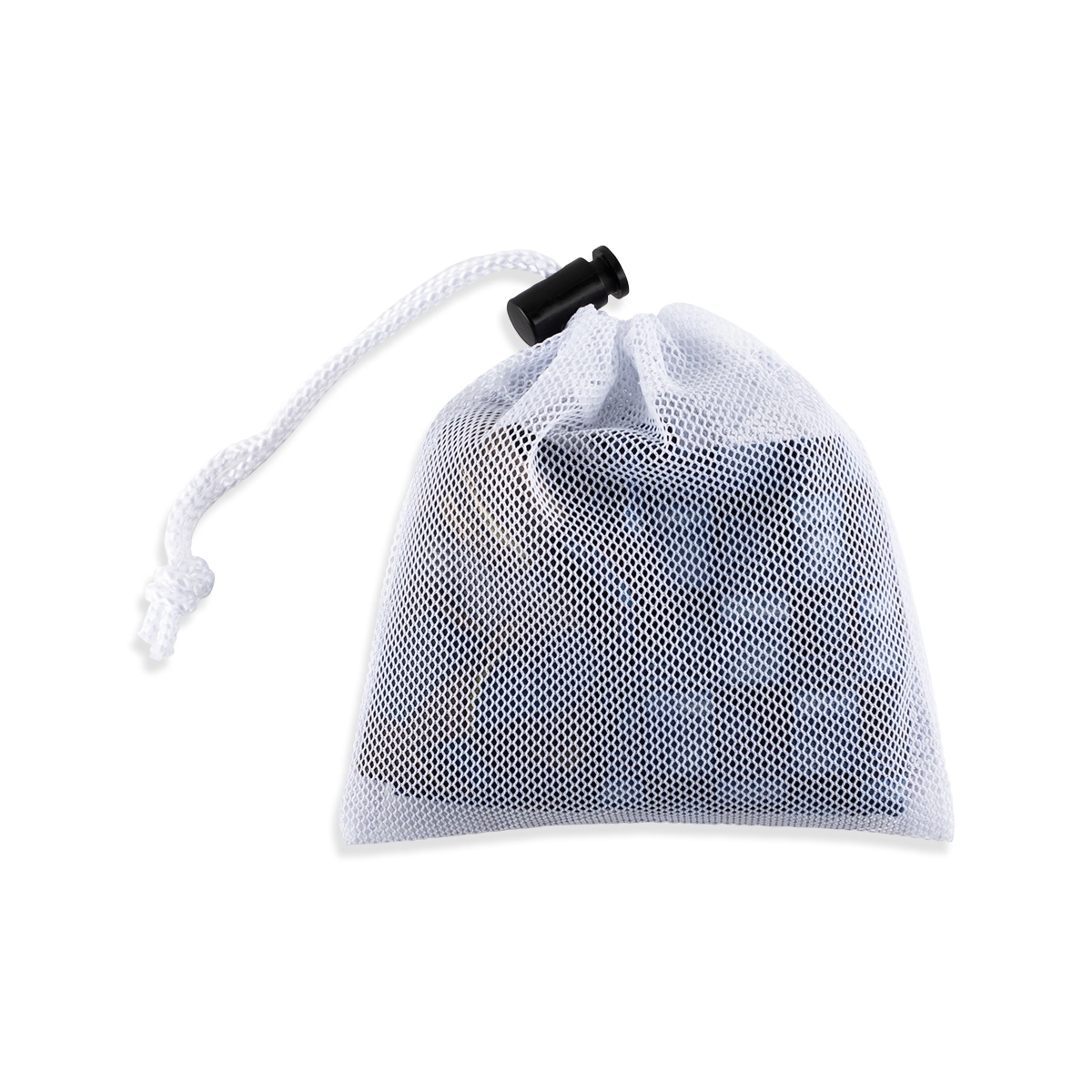 Small Fine Mesh Zip Net Bags W/Drawcord 6 x 6