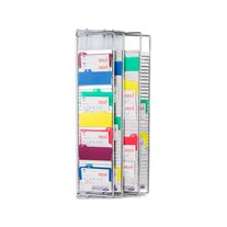 All Metal Wall Mount Invoice Holder W/Alphabetical Index Cards (No Panels)