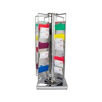 All Metal Countertop Invoice Holder W/Alphabetical Index Cards (No Panels)