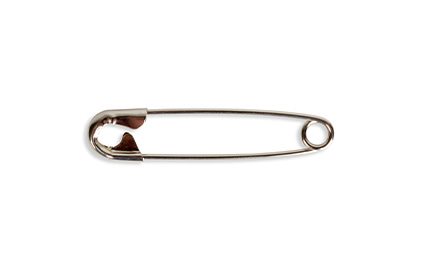 Size Number 2 Silver Safety Pins Bulk 1.5 Inch 1440 Pieces 