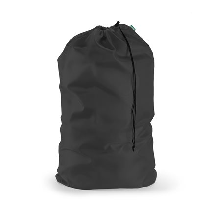 Extra Large Laundry Bag with Drawstring, Color: Black, Size: 30x45