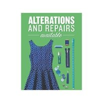 "Alterations & Repairs Available" Poster - 28" x 22"