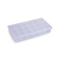 18-Compartment Plastic Tray - 8" x 4 1/4"