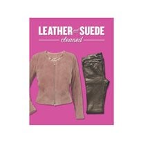 "Leather & Suede Cleaned" Poster - 28" x 22"
