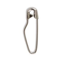 Steel Button Safety Pins - #00 - 3/4" - 10/Pack