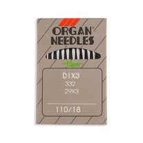 Organ Regular Point Industrial Machine Needles - Size 18 - DIx3, 332, 29x3 - 10/Pack