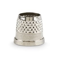 Solid Brass/Nickel Plated Open End Thimble - Size 5