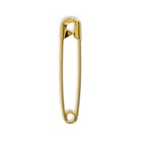 Closed Brass/Quilter Safety Pins - #3 - 2" - 20/Box