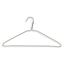 Wire Hangers in Bulk - 100 White Metal Hangers - 18 Inch Thin