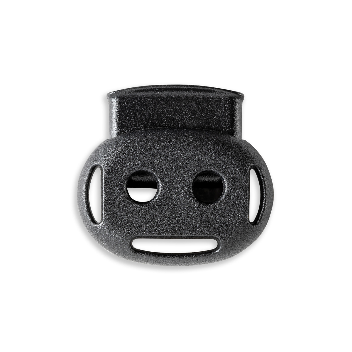 YKK Double Hole Cord Lock - 1/8 - Black - Cleaner's Supply