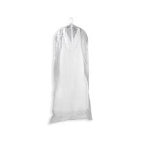 Vinyl Wedding Dress Garment Bag W/O Gusset - 5.5 mil. - 24" W/ 36" Flare x 72" - Clear