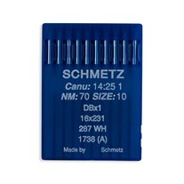 Schmetz Regular Point Industrial Machine Needles - Size 10 - DBx1, 16x231, 287 WH, 1738 (A) - 10/Pack