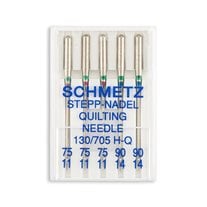 Schmetz Quilting Home Machine Needles - Size 11 & 14 - 15x1, 130/705 H-Q - 5/Pack