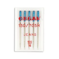 Organ Jean Home Machine Needles - Size 16 - 15x1, 130/705H - 5/Pack